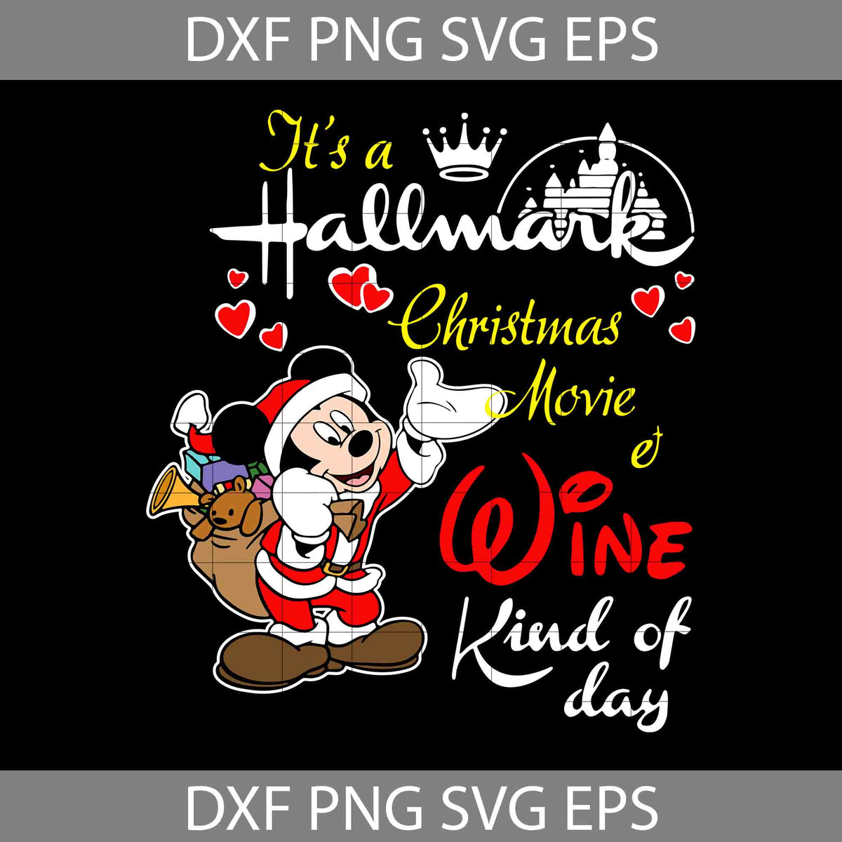 Mickey Mouse Christmas Svg, Xmas Holiday Svg, Merry Christmas Svg