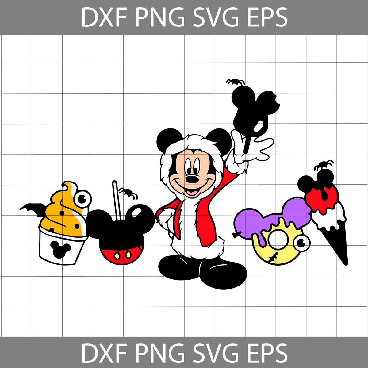 Mickey Mouse Svg, Mickey Christmas Svg, Merry Christmas Svg, Cartoon