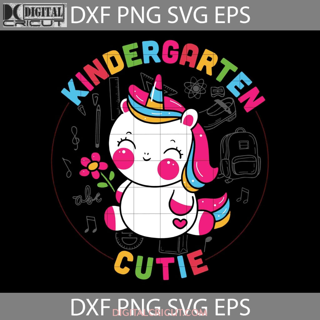 Kindergarten Cute Svg, Back To School Svg, School Svg, Unicron School