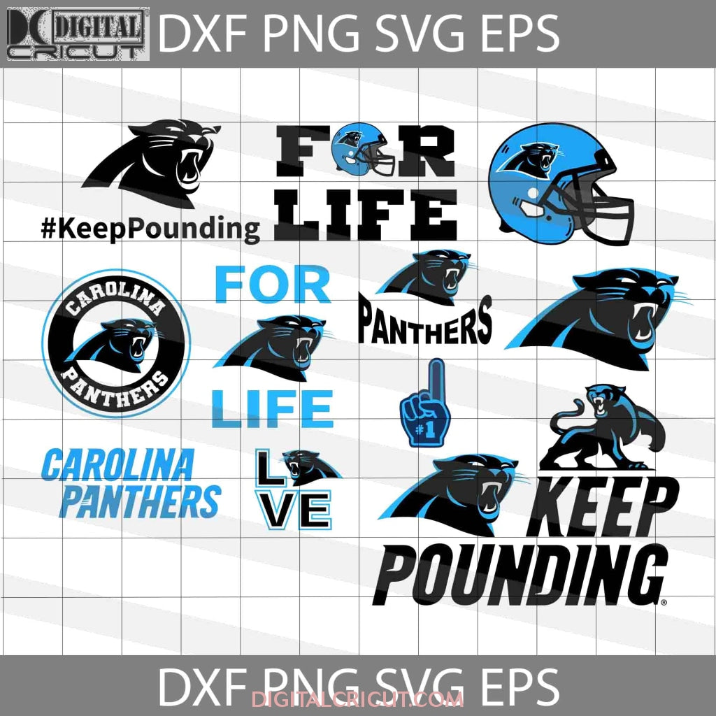 Panthers Game Day Digital Art File SVG and DXF File for 