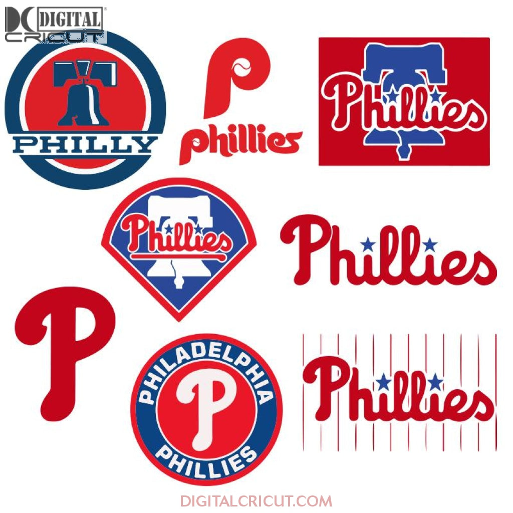 Philadelphia Phillies Logo SVG, Phillies P SVG, Philadelphia Phillies  Baseball Team SVG, PNG, DXF, EPS, Cut Files For Cricut And Silhouette