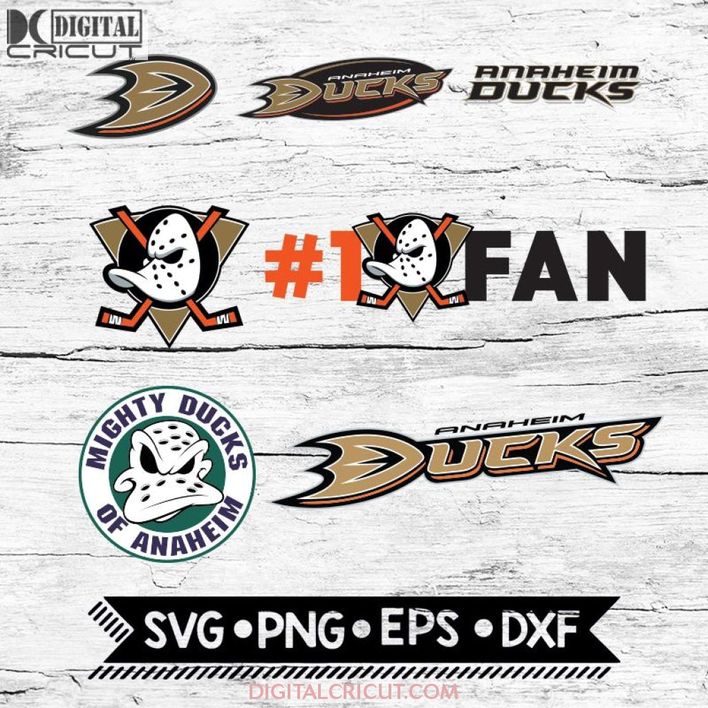 Anaheim Ducks Hockey Svg, NHL National Hockey League Team Svg Logo Clipart  Bundle