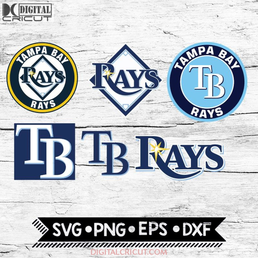 Tampa Bay Rays Bundle SVG, Tampa Bay Rays SVG, MLB SVG PNG DXF EPS Digital  File