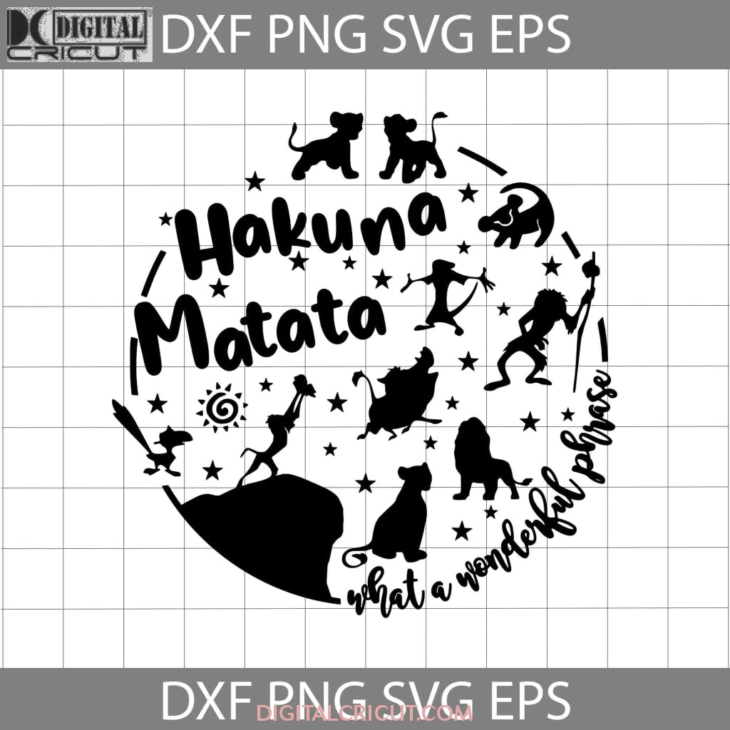 Hakuna Matata svg, Animals Svg, Cartoon svg, cricut file, clipart