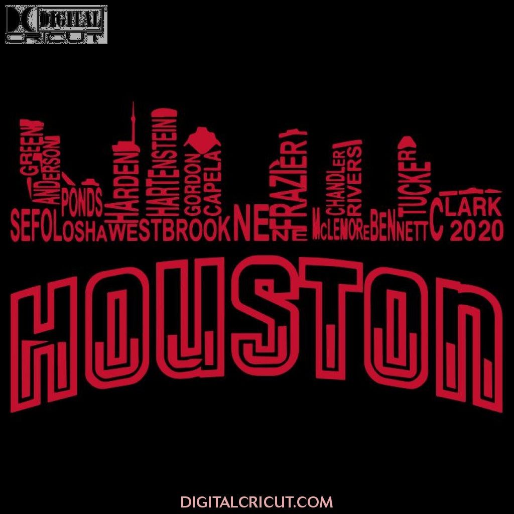 Skyline Houston Svg 