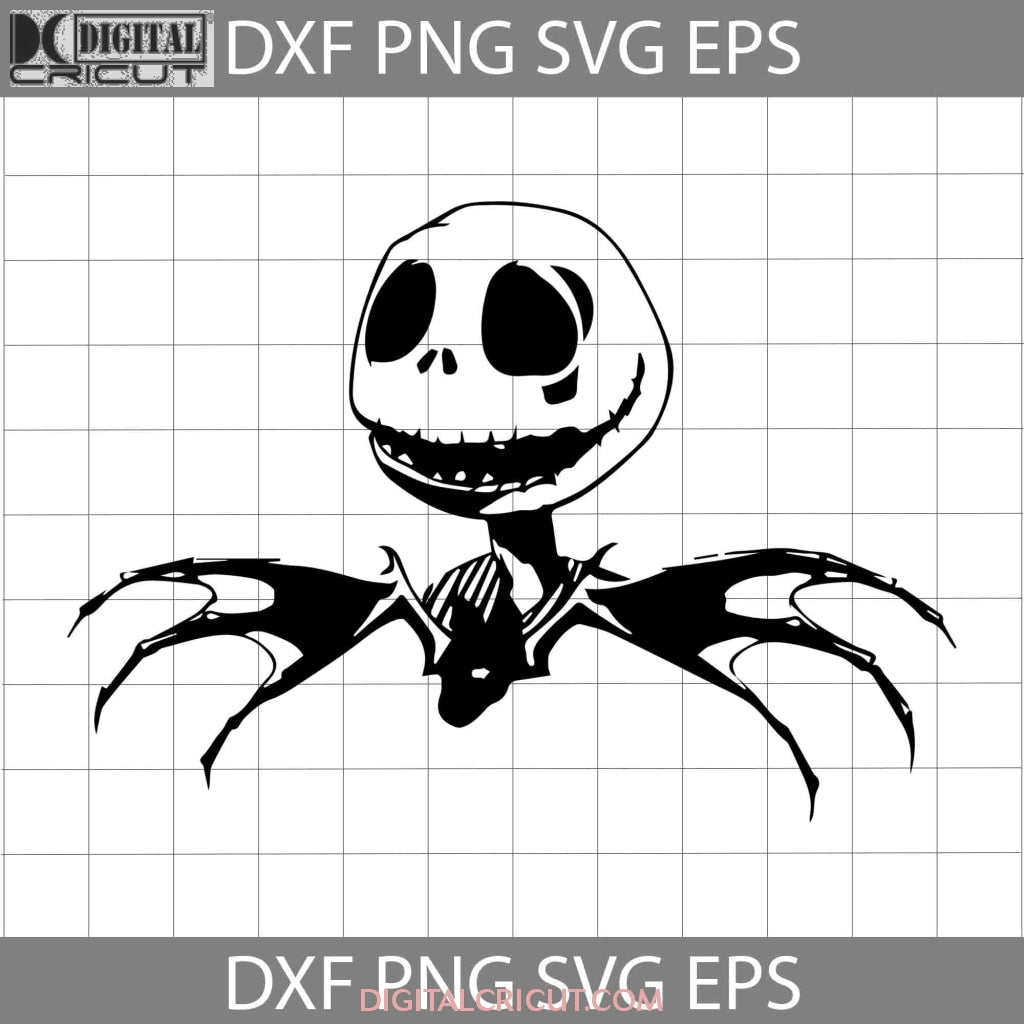 Jack Skellington Svg Tim Burton Svg Halloween Svg Halloween Gift Svg Cricut File Clipart SVg Png Eps Dxf