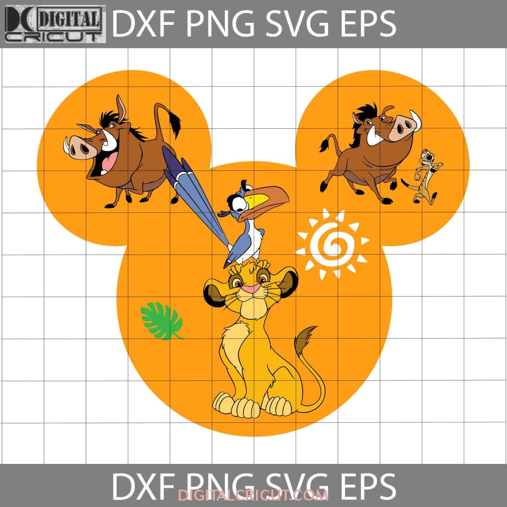 Lion King Simba, Svg, Png, Cut Files for Cricut, Silhouette 