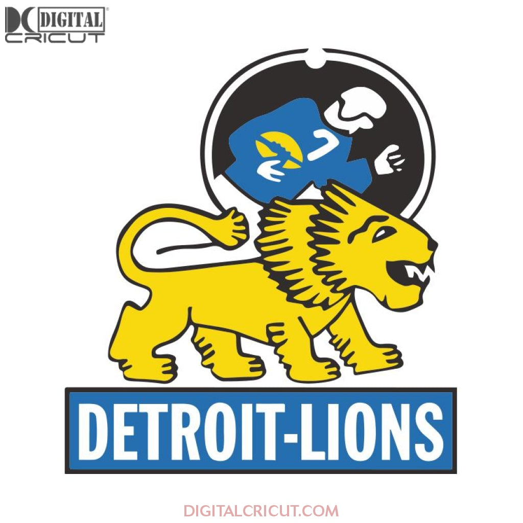 Detroit Lions SVG Bundle, NFL Team Lions Logo svg File, Lions cricut