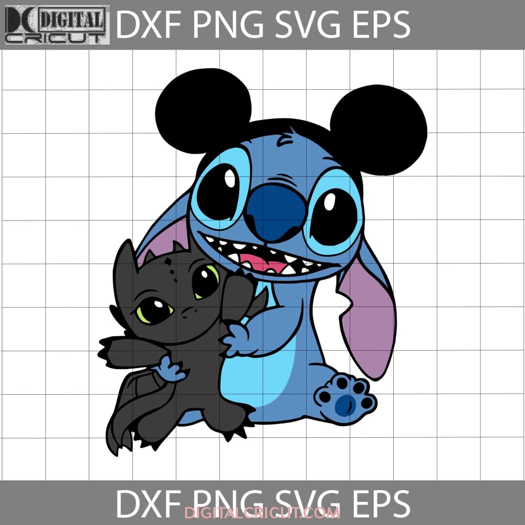 Toothless and Stitch Set 2 in Color Vector Layered Cut Custom SVG PNG EPS  Files -  Israel