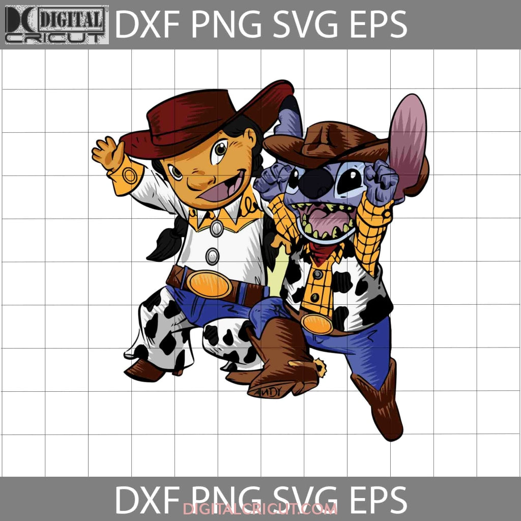 Stitch woody SVG, Stitch toy story SVG, Stitch custome SVG