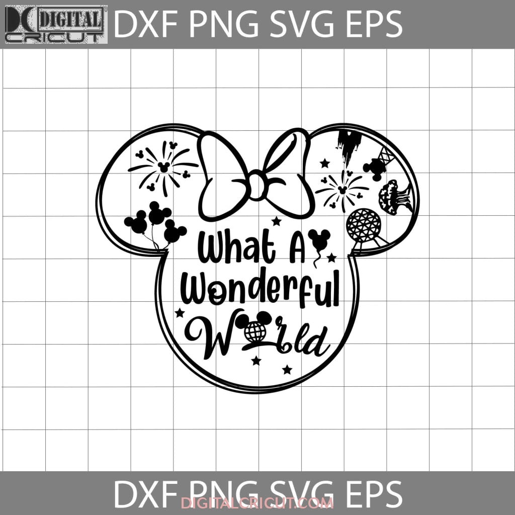 What A Wonderful World Svg, Mickey Head Svg, Cartoon svg, Cricut File, –  Digitalcricut, image size:1024x1024