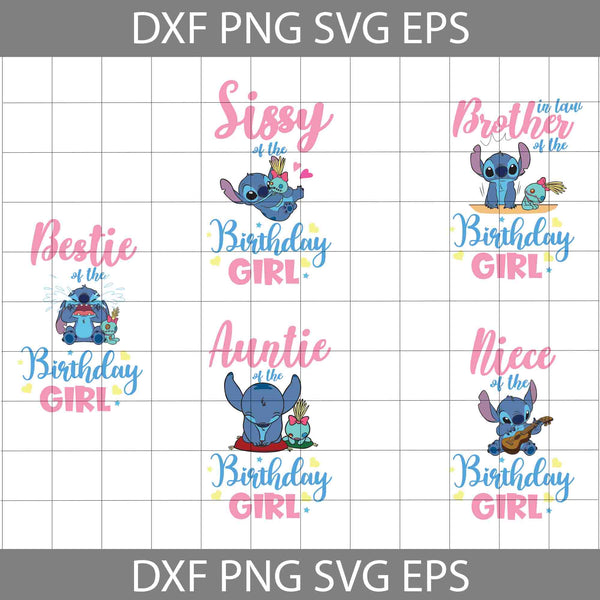 Bundle Family Birthday Girl svg, Birthday svg, Cricut File, Clipart, svg, png, eps, dxf