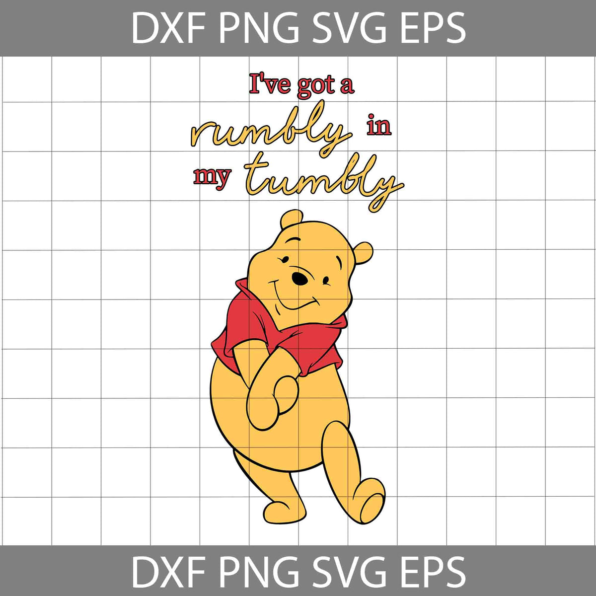 Winnie The Pooh Ive Got A Rumbly In My Tumbly Svg, Winnie The Pooh Svg ...