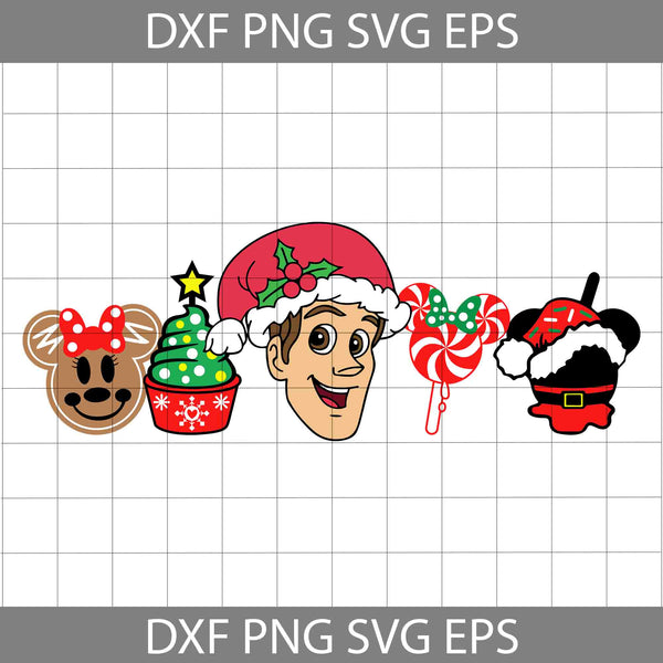 Santa Hat Svg, Merry Christmas Svg, Cartoon Svg, Christmas Svg, Cricut File, Clipart, Svg, Png, Eps, Dxf