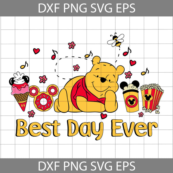 Best Day Ever Svg, Drink And Food Svg, Bear Svg, Cartoon Svg, Cricut File, Clipart, Svg, Png, Eps, Dxf