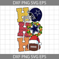 Ho Ho Ho Svg, Football Svg, Cartoon Svg, Cricut File, Clipart, Svg, Png, Eps, Dxf