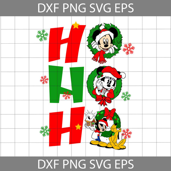 Ho Ho Ho Svg, Mouse Svg, Mouse Christmas Svg, Merry Christmas Svg, Cartoon Svg, Christmas Svg, Cricut File, Clipart, Svg, Png, Eps, Dxf