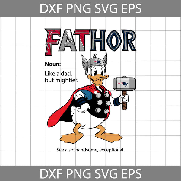 Duck Fathor Sport Svg, Father's Day Svg, Football Svg, Cartoon Svg, Cricut File, Clipart, Svg, Png, Eps, Dxf