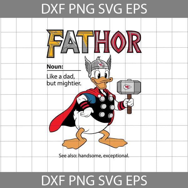 Duck Fathor Sport Svg, Father's Day Svg, Football Svg, Cartoon Svg, Cricut File, Clipart, Svg, Png, Eps, Dxf
