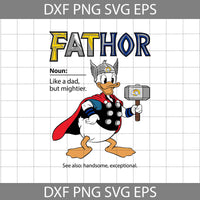 Duck Fathor Sport Svg, Father's Day Svg, Football Svg, Cartoon Svg, Cricut File, Clipart, Svg, Png, Eps, Dxf