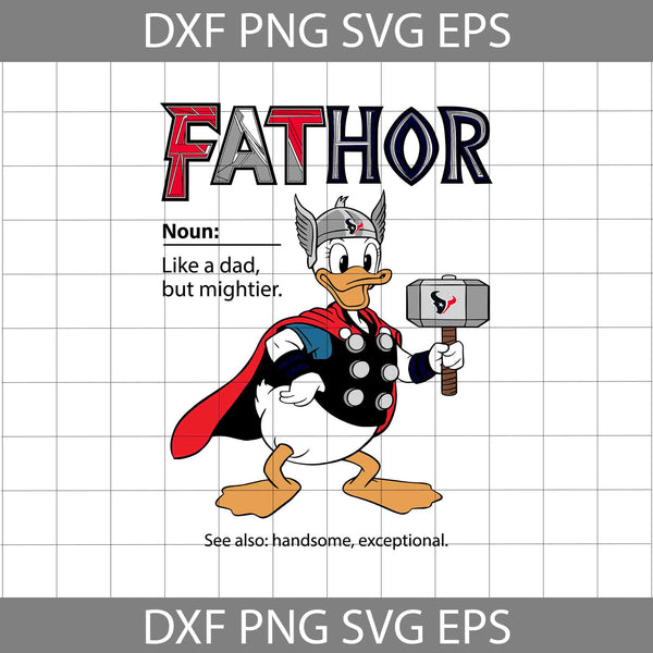 Duck Fathor Sport Svg, Father's Day Svg, Football Svg, Cartoon Svg, Cricut File, Clipart, Svg, Png, Eps, Dxf