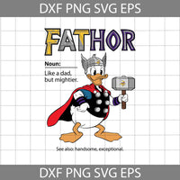 Duck Fathor Sport Svg, Father's Day Svg, Football Svg, Cartoon Svg, Cricut File, Clipart, Svg, Png, Eps, Dxf