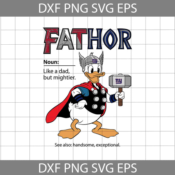 Duck Fathor Sport Svg, Father's Day Svg, Football Svg, Cartoon Svg, Cricut File, Clipart, Svg, Png, Eps, Dxf