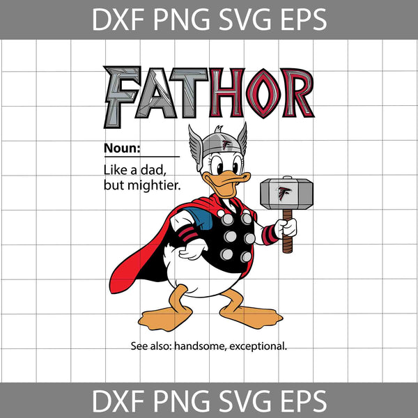 Duck Fathor Sport Svg, Father's Day Svg, Football Svg, Cartoon Svg, Cricut File, Clipart, Svg, Png, Eps, Dxf