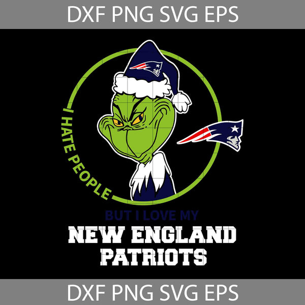 I Hate People But I Love My New England Svg, Football Svg, Cartoon Svg, Cricut File, Clipart, Svg, Png, Eps, Dxf