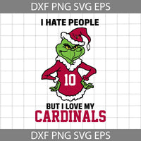 I Hate People But I Love My Football Svg, Football Svg, Cartoon Svg, Cricut File, Clipart, Svg, Png, Eps, Dxf