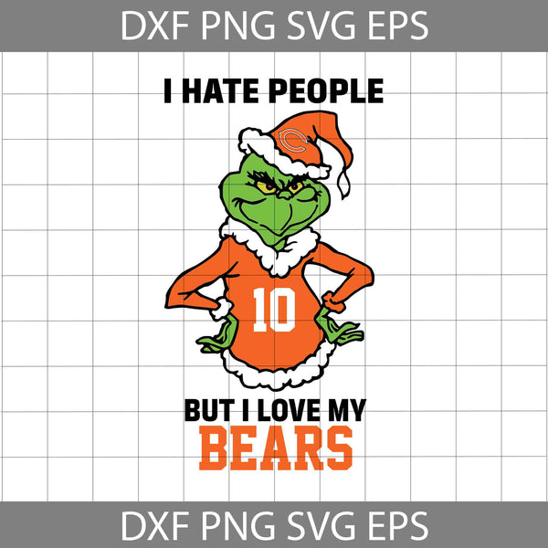 I Hate People But I Love My Football Svg, Football Svg, Cartoon Svg, Cricut File, Clipart, Svg, Png, Eps, Dxf