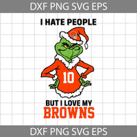 I Hate People But I Love My Football Svg, Football Svg, Cartoon Svg, Cricut File, Clipart, Svg, Png, Eps, Dxf