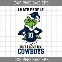 I Hate People But I Love My Football Svg, Football Svg, Cartoon Svg, Cricut File, Clipart, Svg, Png, Eps, Dxf