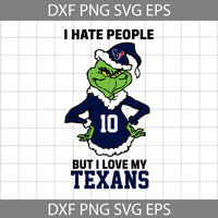 I Hate People But I Love My Houston Football Svg, Football Svg, Cartoon Svg, Cricut File, Clipart, Svg, Png, Eps, Dxf