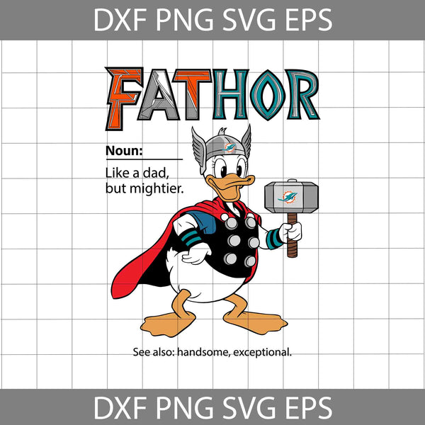 Duck Fathor Sport Svg, Father's Day Svg, Football Svg, Cartoon Svg, Cricut File, Clipart, Svg, Png, Eps, Dxf