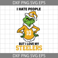 I Hate People But I Love My Football Svg, Football Svg, Cartoon Svg, Cricut File, Clipart, Svg, Png, Eps, Dxf