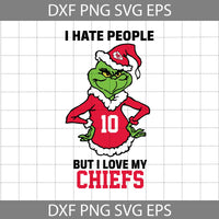 I Hate People But I Love My Football Svg, Football Svg, Cartoon Svg, Cricut File, Clipart, Svg, Png, Eps, Dxf