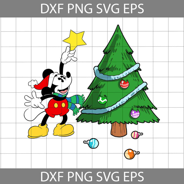 Mouse Christmas Svg, Merry Christmas Svg, Cartoon Svg, Christmas Svg, Cricut File, Clipart, Svg, Png, Eps, Dxf