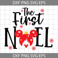 The First Noel Svg, Merry Christmas Svg, Cartoon Svg, Christmas Svg, Cricut File, Clipart, Svg, Png, Eps, Dxf