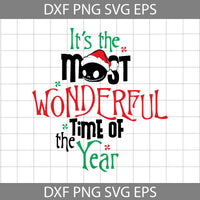 It's The Most Wonderful Time Of The Year Svg, Merry Christmas Svg, Cartoon Svg, Christmas Svg, Cricut File, Clipart, Svg, Png, Eps, Dxf