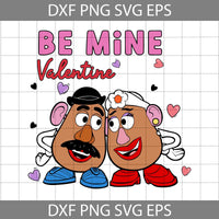 Be Mine Valentine Svg, Toy Valentine Svg, Cartoon Svg, Valentine's Day Svg, Cricut File, Clipart, Svg, Png, Eps, Dxf