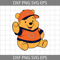 Bear Svg, Football Svg, Cartoon Svg, Cricut File, Clipart, Svg, Png, Eps, Dxf