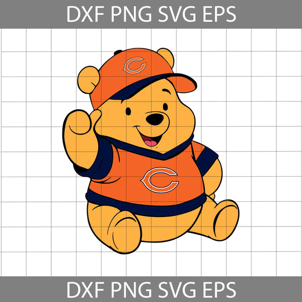 Bear Svg, Football Svg, Cartoon Svg, Cricut File, Clipart, Svg, Png, Eps, Dxf