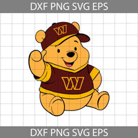 Bear Svg, Football Svg, Cartoon Svg, Cricut File, Clipart, Svg, Png, Eps, Dxf