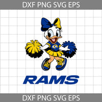 Duck Cheerleader Svg, Football Svg, Cartoon Svg, Cricut File, Clipart, Svg, Png, Eps, Dxf