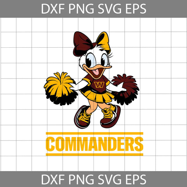 Duck Cheerleader Svg, Football Svg, Cartoon Svg, Cricut File, Clipart, Svg, Png, Eps, Dxf