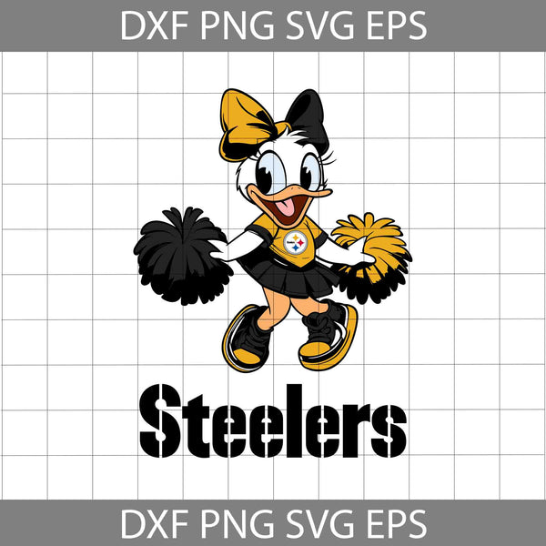 Duck Cheerleader Svg, Football Svg, Cartoon Svg, Cricut File, Clipart, Svg, Png, Eps, Dxf