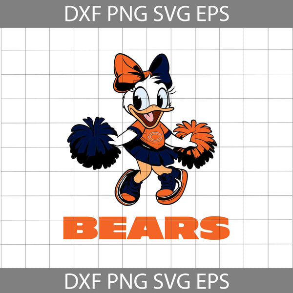 Duck Cheerleader Svg, Football Svg, Cartoon Svg, Cricut File, Clipart, Svg, Png, Eps, Dxf
