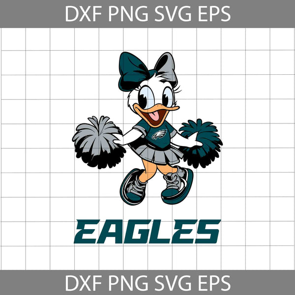 Duck Cheerleader Svg, Football Svg, Cartoon Svg, Cricut File, Clipart, Svg, Png, Eps, Dxf