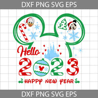 Mouse and Friends Christmas Svg, Mouse Svg, Duck Svg, Cartoon Svg, Christmas Svg, Cricut File, Clipart, Svg, Png, Eps, Dxf
